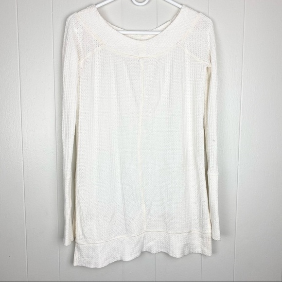 Free People | Off White Wide NeckThermal - Picture 3 of 3